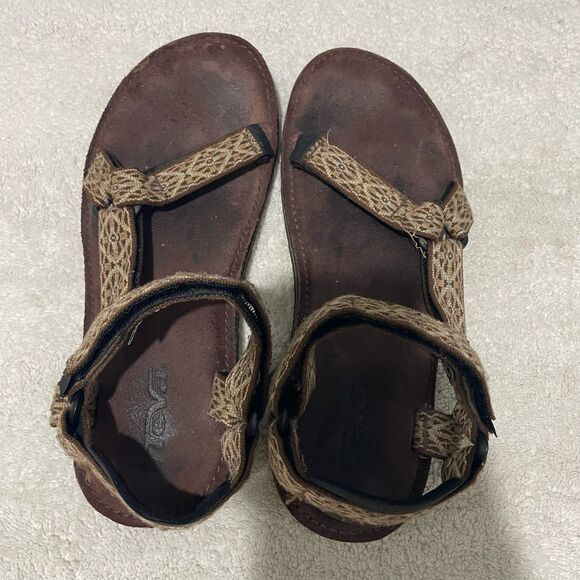 Teva Midform Universal Women Strappy Sandals 9 Gemina Maple Sugar Open Toe Vegan - Picture 7 of 11